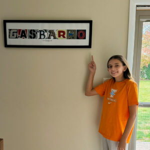 Large Custom Sign With Frame (9 inch x 32.5 inch print)